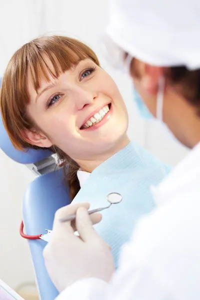 woman during her visit to Broadwing Dental Studio