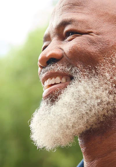 man smiling after restorative care from Broadwing Dental Studio