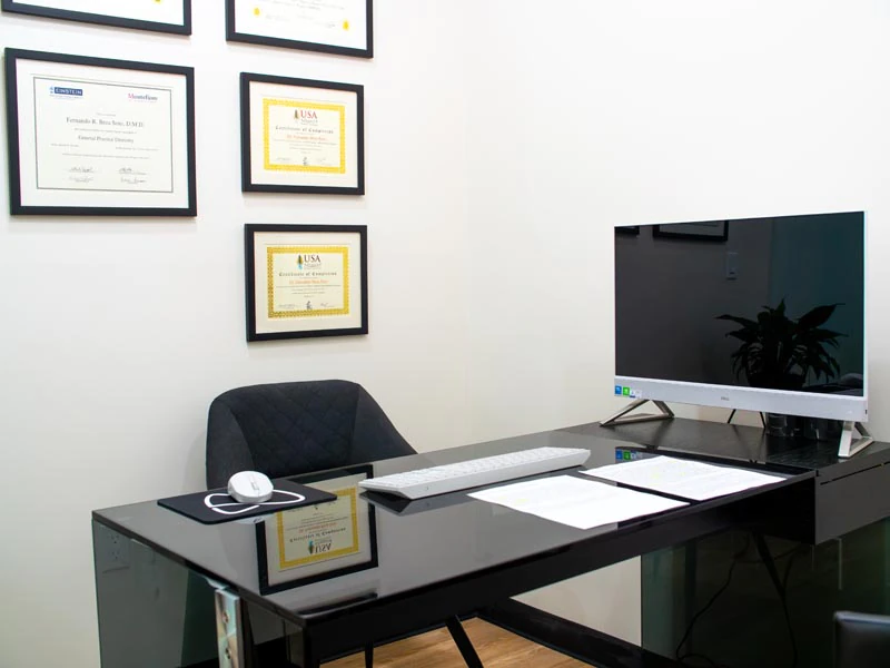 inside the office at Broadwing Dental Studio